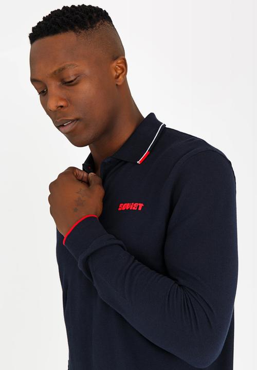 SOVIET - Wimbledon Cotton Pique Golfer Navy