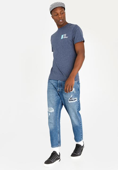 Vans - Vans Off The Wall III Cotton Tee Navy & White