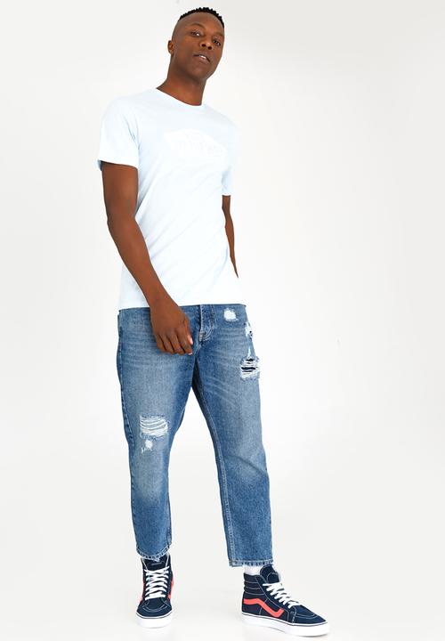 Vans - Vans Off The Wall Cotton Tee Pale Blue