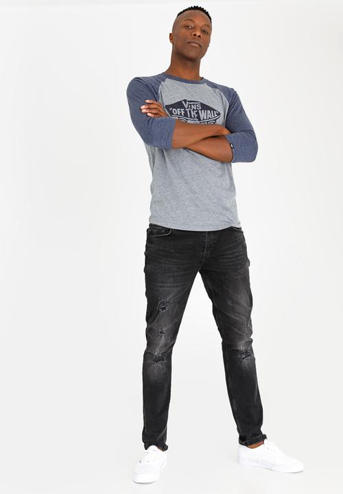 Vans - Vans Off The Wall Cotton Raglan Tee Grey