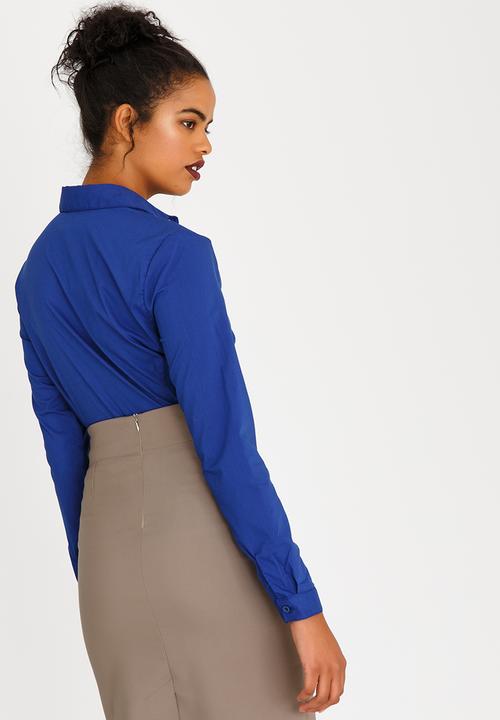 edit - Long Sleeve Classic Shirt Cobalt