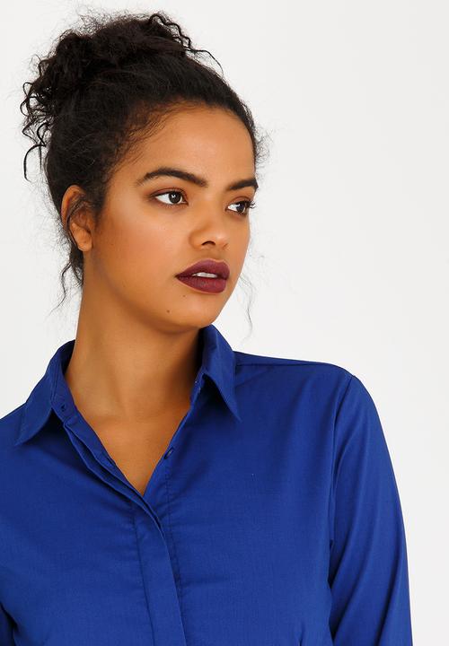 edit - Long Sleeve Classic Shirt Cobalt