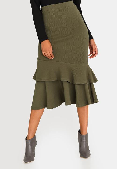 edit - Frilly Skirt Dark Green