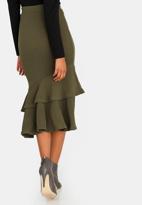 edit - Frilly Skirt Dark Green