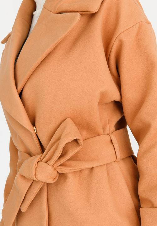 edit - Oversized Wool-like Coat Camel