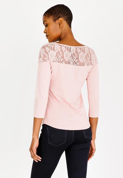 SISSY BOY - One Up Top with Mesh Detail Mid Pink