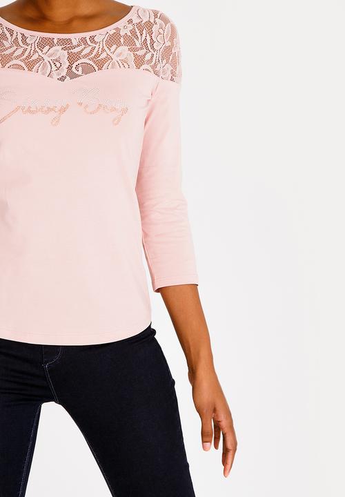 SISSY BOY - One Up Top with Mesh Detail Mid Pink