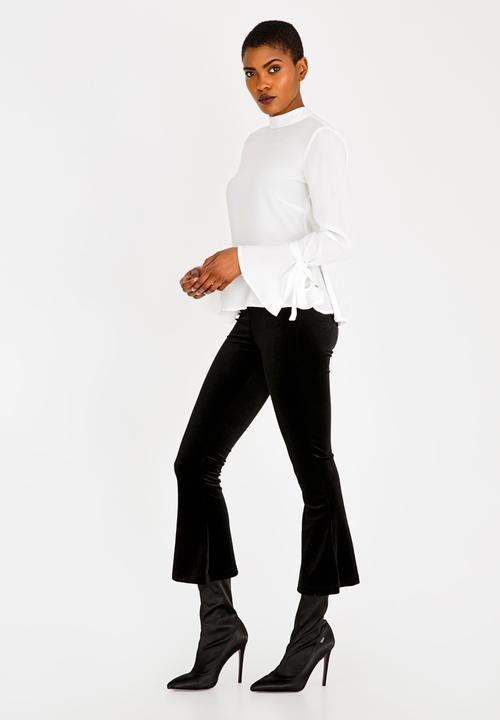 SISSY BOY - Girl Boss Peplum Blouse Off White