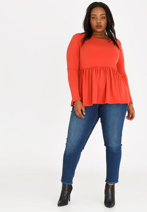 edit Plus - Babydoll Top Rust