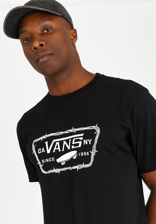 Vans - Full Patch Barbed Tee Black and White