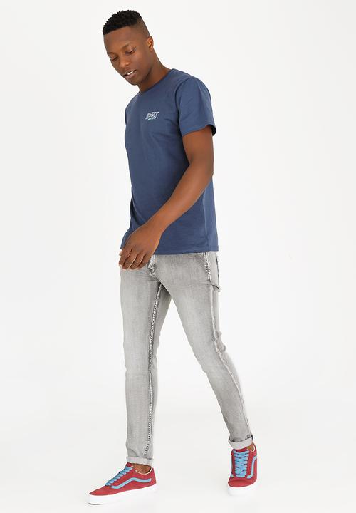 Fox - Edify Cotton Tee Blue