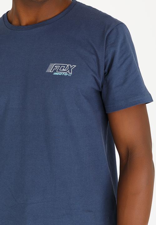 Fox - Edify Cotton Tee Blue