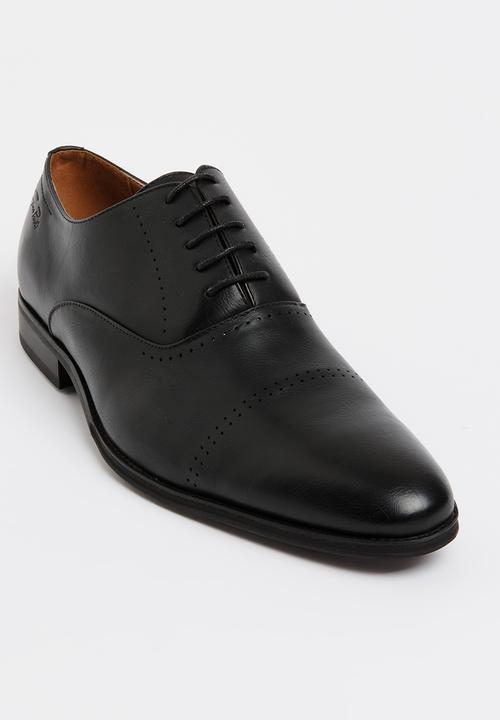 Gino Paoli - Oxford Toe Cap PU Shoes Black