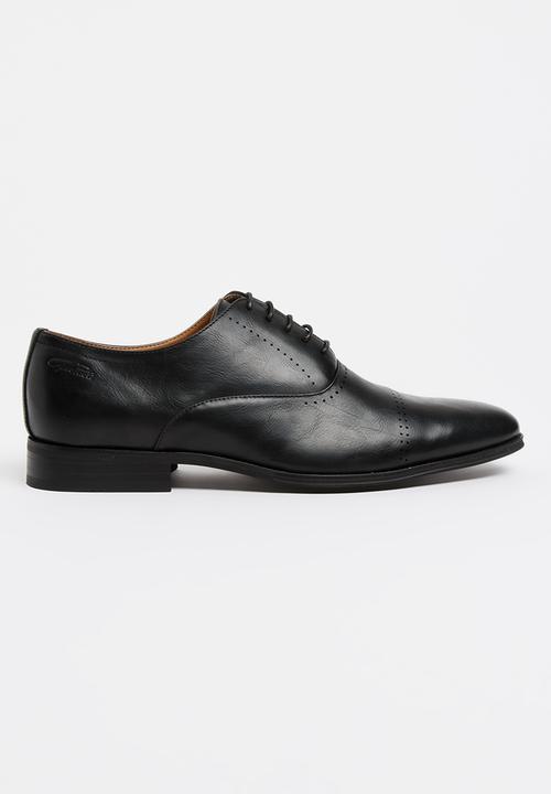 Gino Paoli - Oxford Toe Cap PU Shoes Black