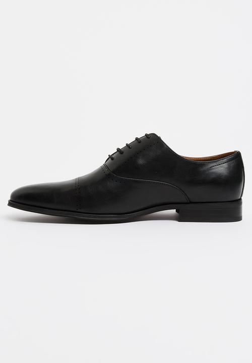 Gino Paoli - Oxford Toe Cap PU Shoes Black