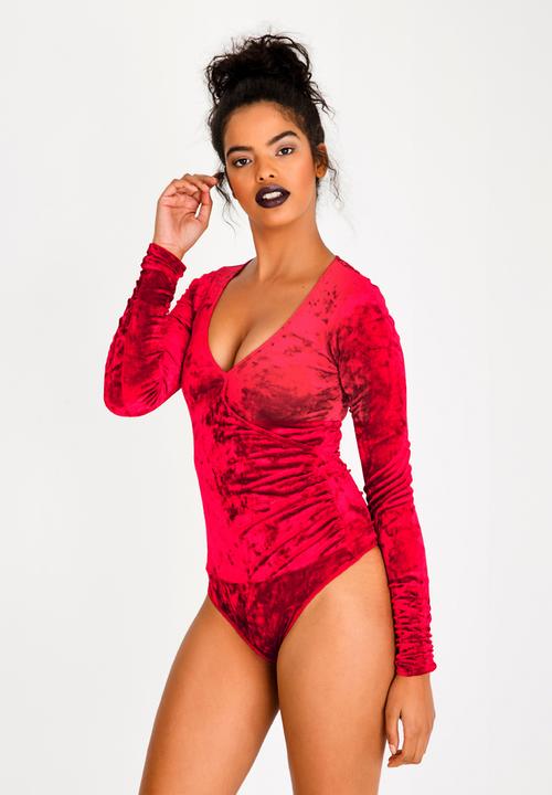Sassoon - Wrap Bodysuit Red