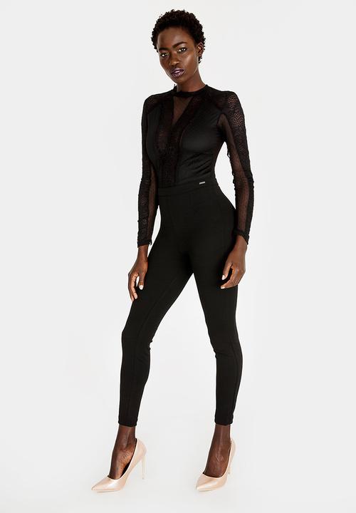 SISSY BOY - Mixed Fabric Jumpsuit Black