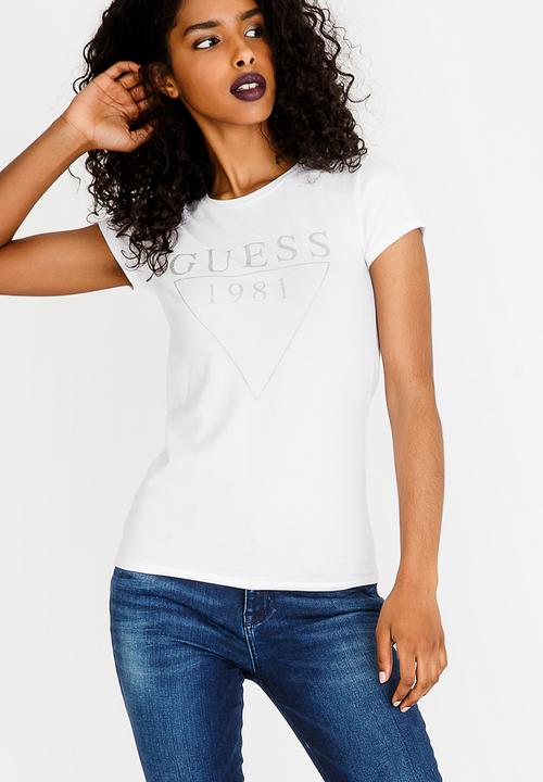 GUESS - Guess Crew Neck Tee White