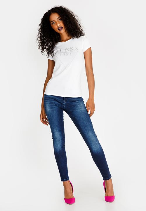 GUESS - Guess Crew Neck Tee White