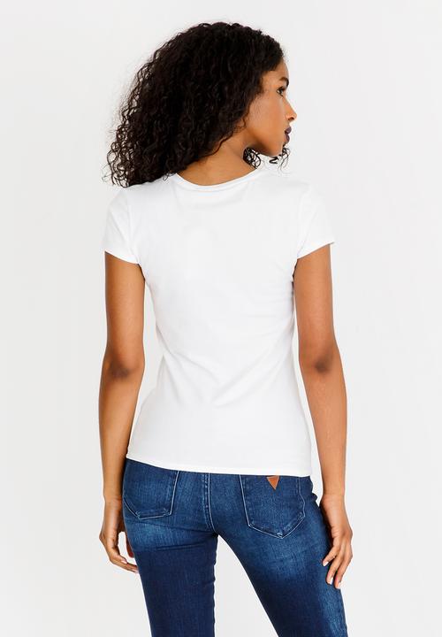 GUESS - Guess Crew Neck Tee White
