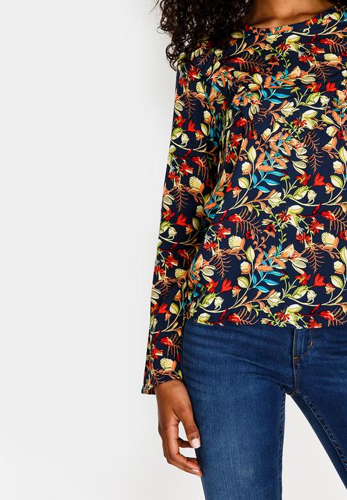 c(inch) - Frill Detail Blouse Multi-colour