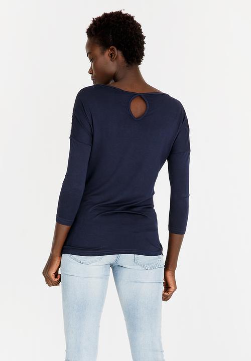 JEEP - Keyhole Detail Tee Navy