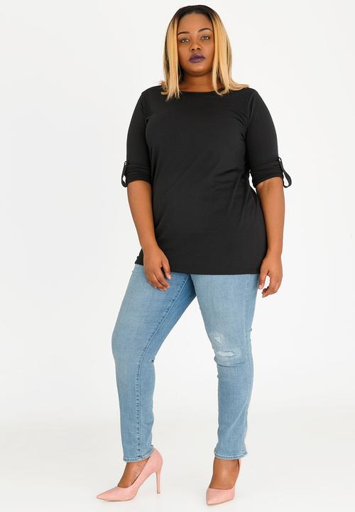 edit Plus - Long Sleeve Tee Black