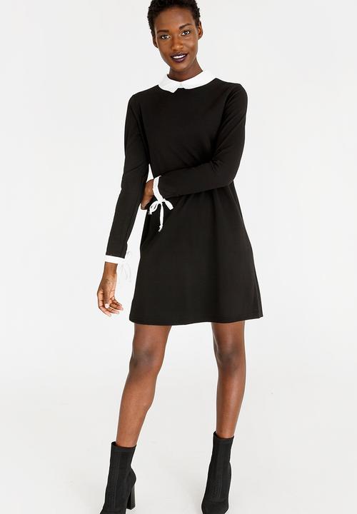 c(inch) - Collar Detail Dress Black