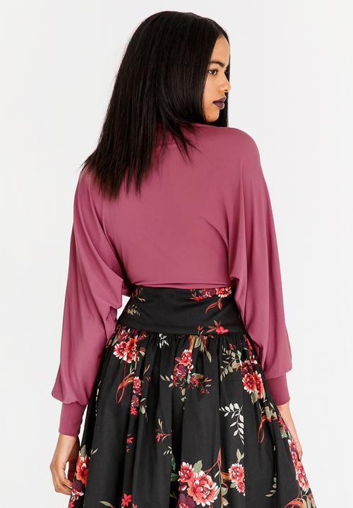STYLE REPUBLIC - Wrap Front Bodysuit Rose
