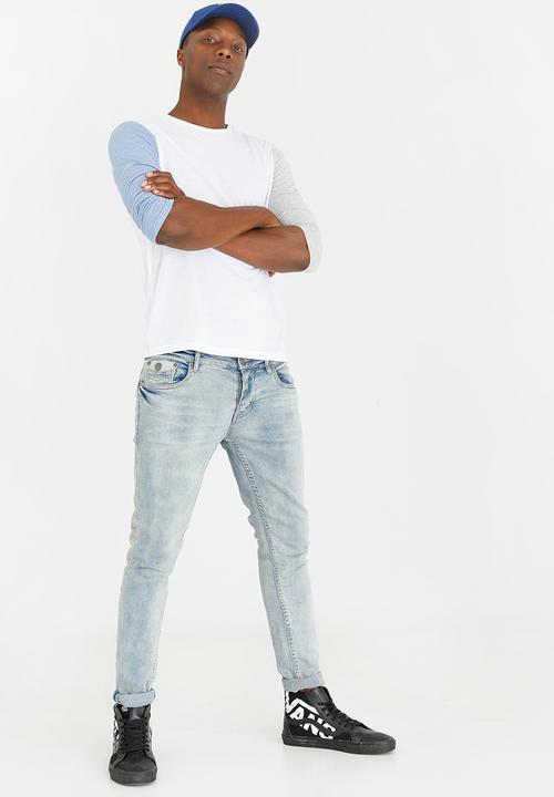 STYLE REPUBLIC - Contrast Sleeve T-shirt White