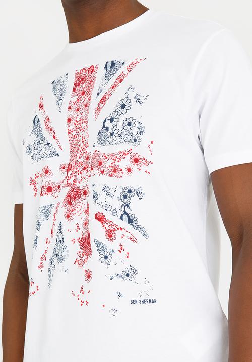 Ben Sherman - Printed Cotton Tee White