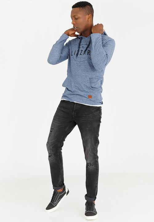Lizzard - Maiken Cotton Hooded Tee Dark Blue