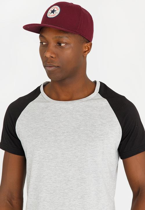 STYLE REPUBLIC - Raglan SS Cont Tee Grey Melange