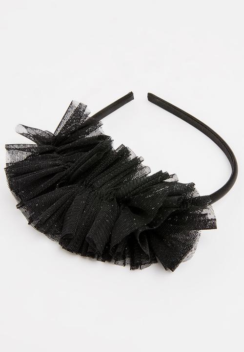 Jewels and Lace - Tulle Aliceband Black