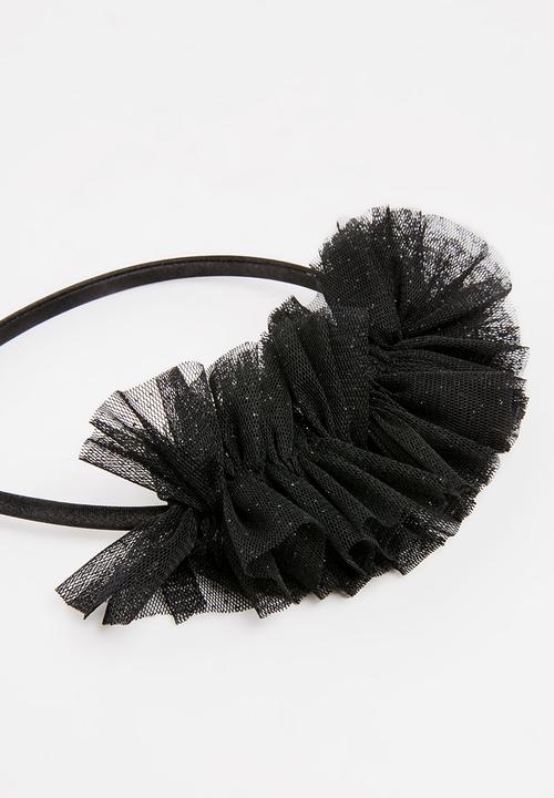 Jewels and Lace - Tulle Aliceband Black