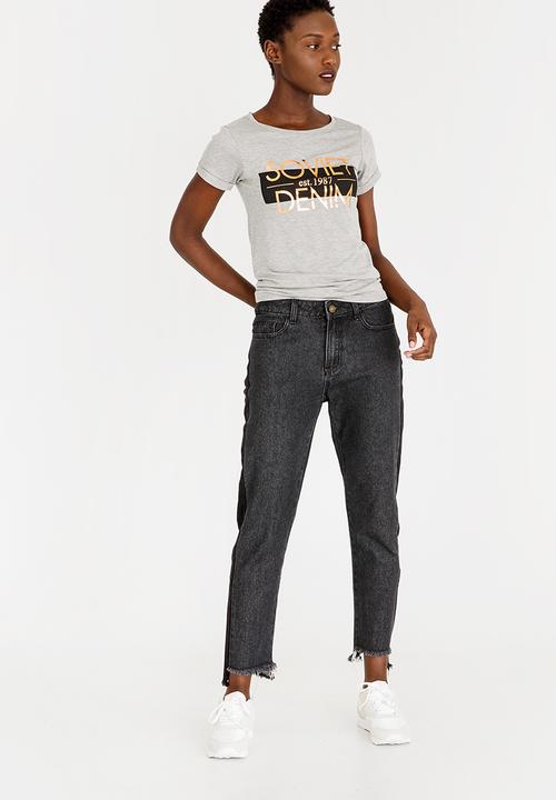 SOVIET - Barford Crew Neck T-Shirt Grey Melange