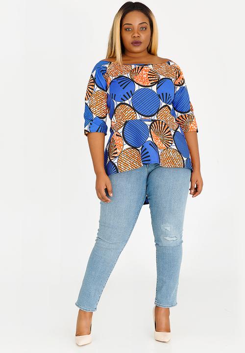 Plus-Fab - Mimi Top Blue