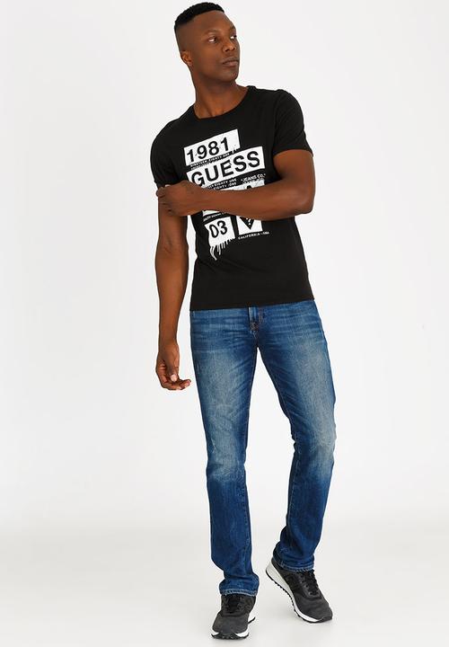 GUESS - Downtown Cotton Tee Black