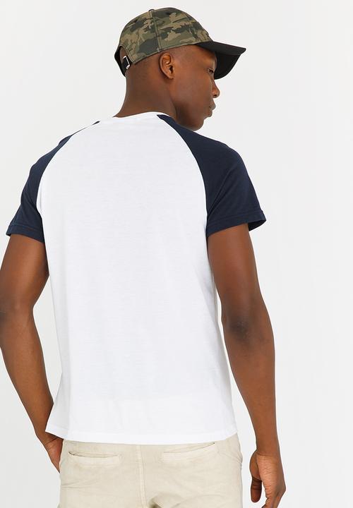 STYLE REPUBLIC - Raglan SS Cont Tee White