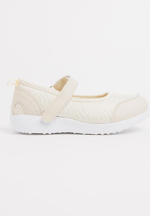 Pop Candy - Velcro Strap Slip On Nude