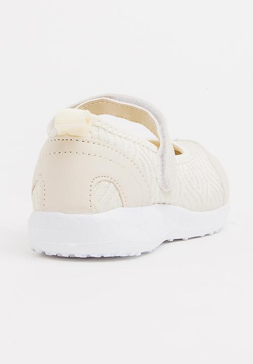 Pop Candy - Velcro Strap Slip On Nude