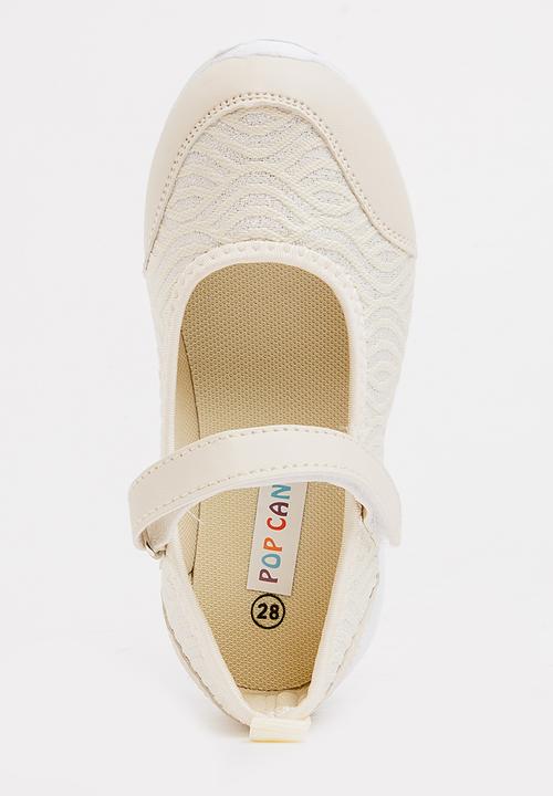 Pop Candy - Velcro Strap Slip On Nude