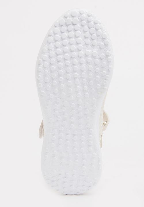 Pop Candy - Velcro Strap Slip On Nude