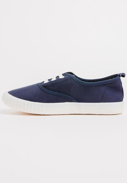 Pop Candy - Lace Up Sneaker Navy