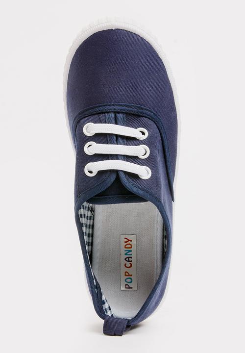 Pop Candy - Lace Up Sneaker Navy