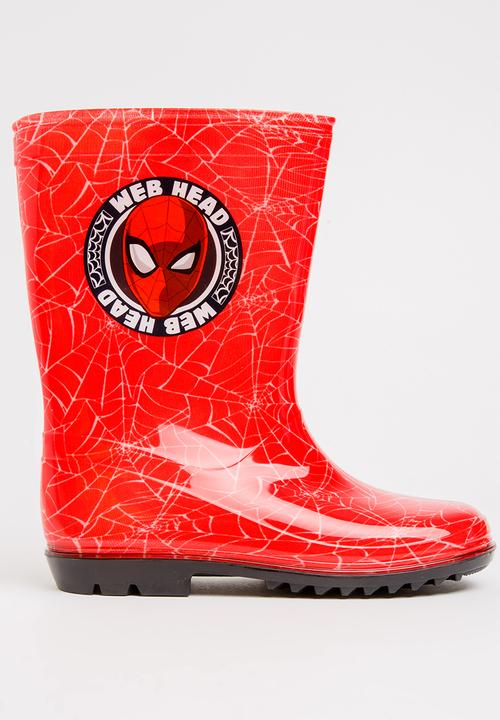 Character Fashion - Spider - Man Wellington Boots Red
