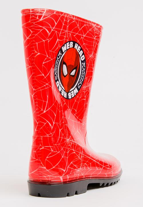 Character Fashion - Spider - Man Wellington Boots Red