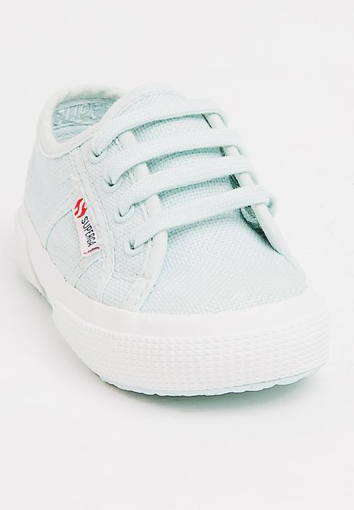 SUPERGA - Classic Lace Up Sneaker Mid Blue