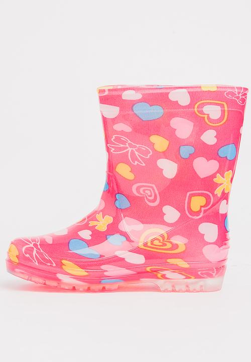 Pop Candy - AOP Rain Boots Mid Pink