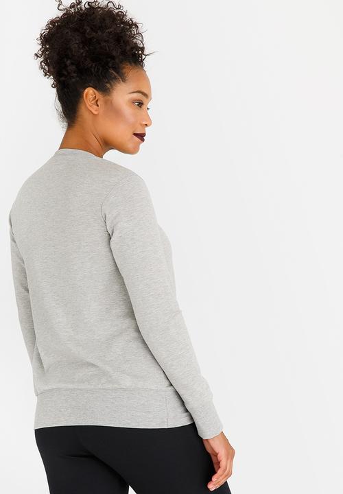 Cherry Melon - Embellished Soft Sweat Top Grey Melange